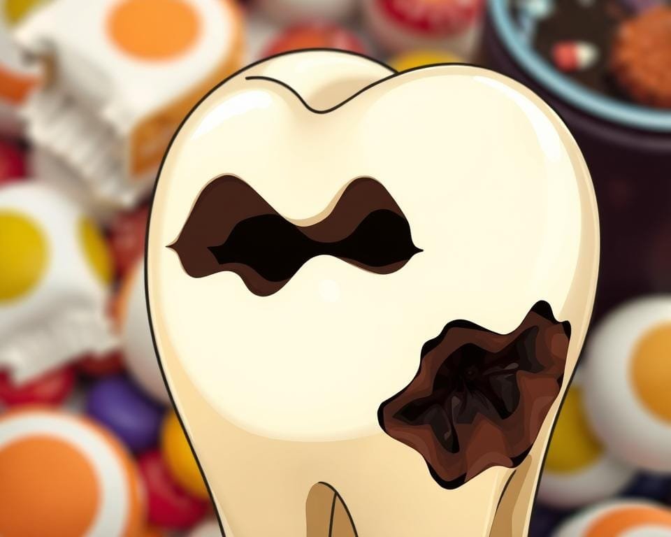 Cavities caused by sugar consumption Cavities caused by sugar consumption