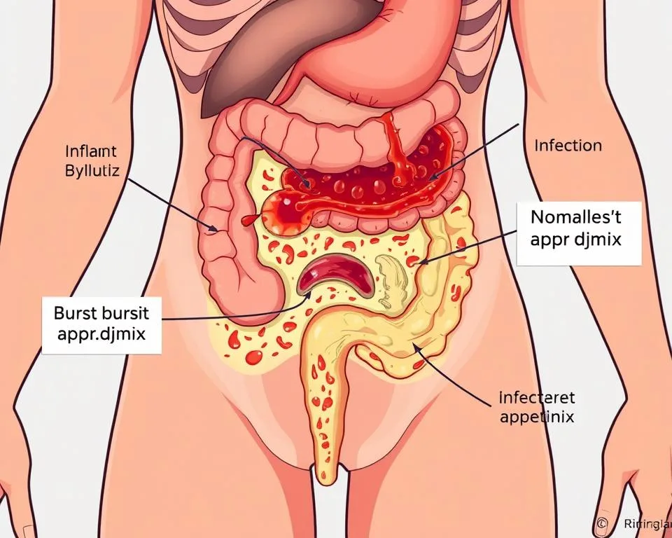Complications of a burst appendix Complications of a burst appendix