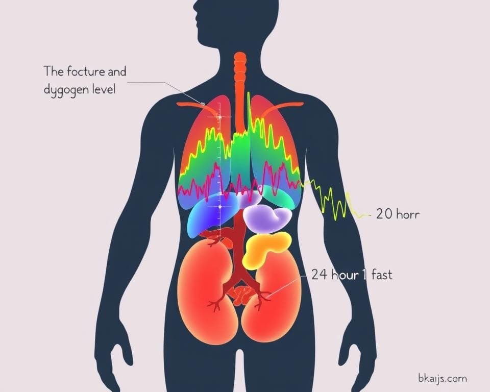 glucose and glycogen levels during fasting glucose and glycogen levels during fasting