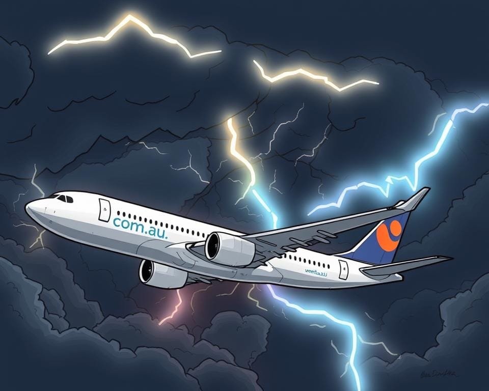 lightining strike plane