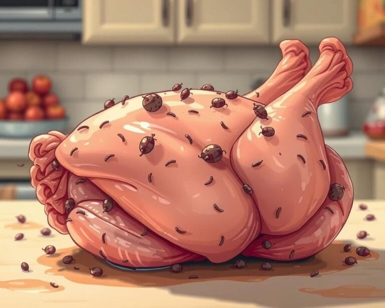 What happens if you eat raw chicken
