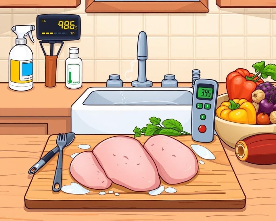 safe chicken handling