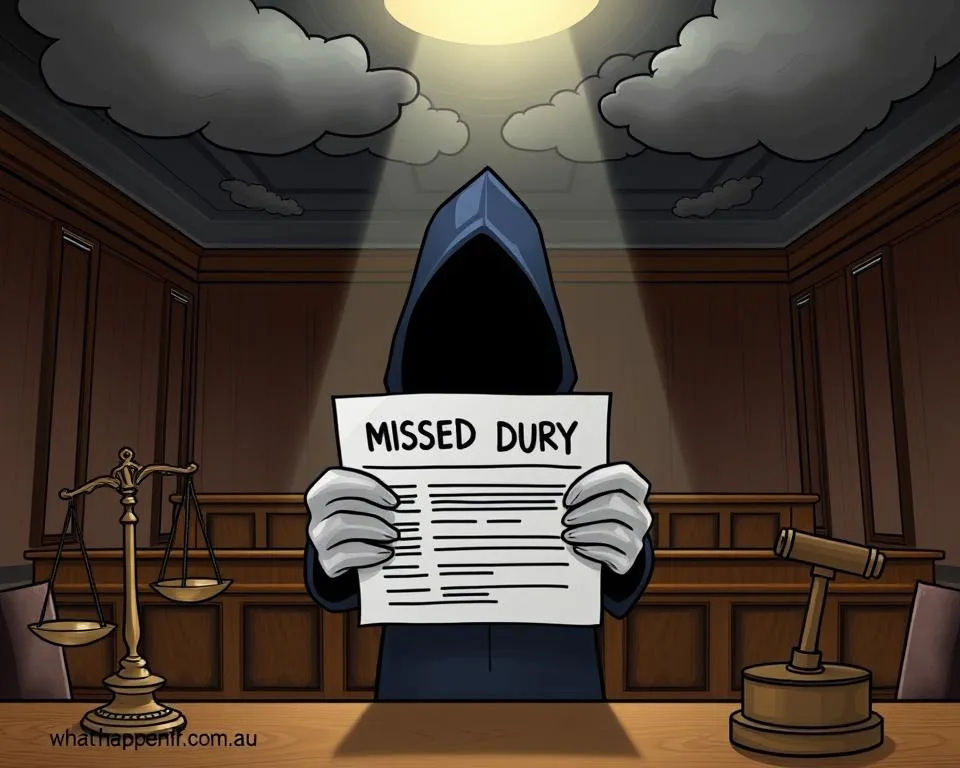 miss jury duty