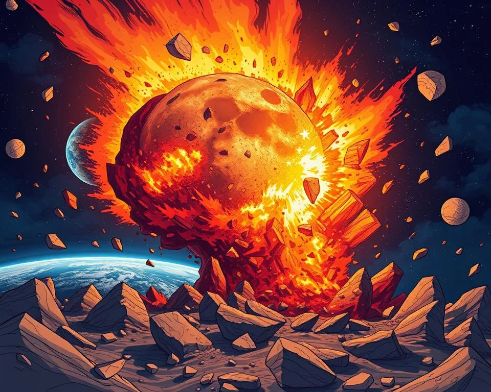 moon destruction fiction