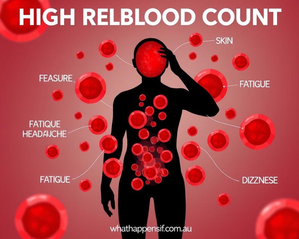 symptoms of high red blood cell count