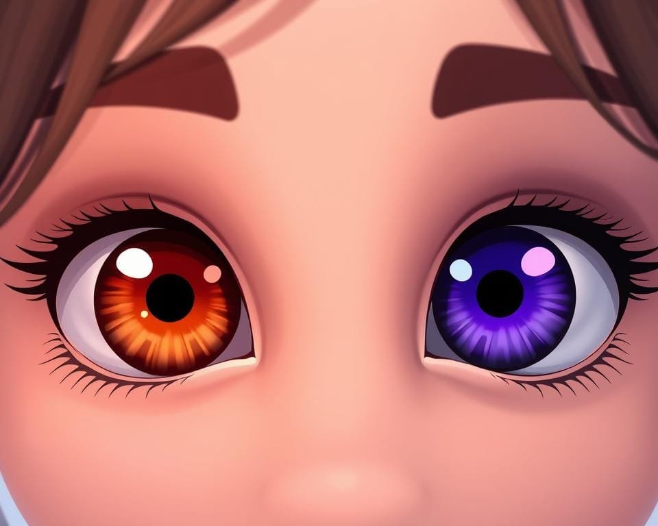 Uncommon eye color shades